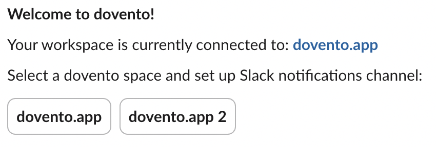 Screenshot: Click on the selected space